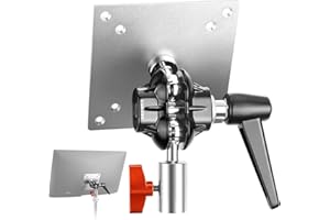 NEEWER Adapter do montażu na monitorze z mocowaniem VESA, adapter stojaka oświetleniowego ze stopu aluminium, podwójny przegub kulowy 360°, śruba M4 i odbiornik 5/8 cala do ekranu udarowego, stojak na