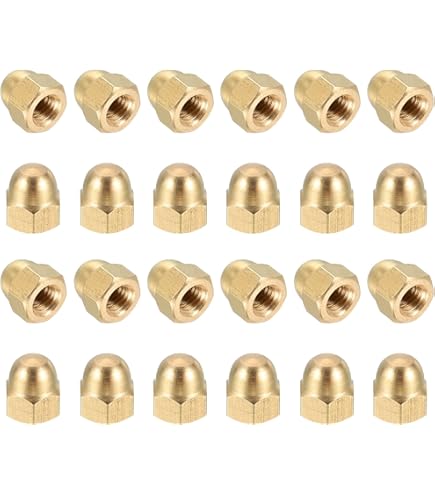 Brass Acorn Nut Set, Hex Nuts Kit, Dome Head Cap Fasteners M3 M12 Cars Tricycles Electric Vehicles Fixing Tires Axles 28g 121g 1oz 4 3oz Weight - View #10