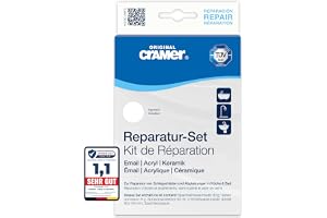 Cramer reparationsset rent vitt – för badkar, duschkar och handfat – professionell lösning för att åtgärda slagskador och flisor på emalj, keramik och akryl