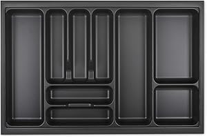 Orga-box Cubertero VIII 711 x 480 mm gris lava con estructura perlada para armarios de 80 cm en Cubertero de cocinas Häcker