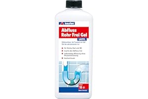 ‎BAUFAN Baufan LAXYL Abfluss-Rohrfrei-Gel 1L - Rohrreiniger Abflussreiniger, Macht den Abfluss frei, Hochwirksame Rohrreinigung für Küche, Bad & WC, Selbsttätige Wirkung