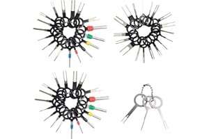 DEMON KILLER 60 pz Auto Strumento di rimozione Set Car Plug Circuit Board Pin Extractor Car Electrical Wiring Crimp Connettore Pin Extractor Kit per Auto A Crimpare Pin Rimozione Cablaggio Terminale