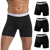 Men's Bamboo Boxer Shorts Microfibre Trunks Pack of 3