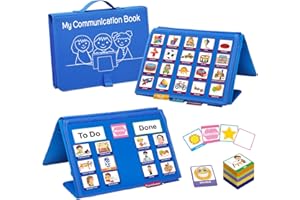 BOHEMIABY Pädagogisches Lernspielzeugbuch, Wochenplaner Kinder, Autismus Belohnungstafel Kinder, Kalender Visueller Zeitplan Kleinkinder Zeitplankarte für Home School (Blau)