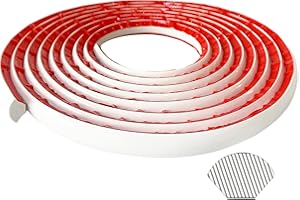GAAHING Garniture de moulure quart de rond flexible | Bandes de calfeutrage et de garniture de 5 m x 20 mm pour sols, comptoirs et plus | Décollez et collez la conception auto-adhésive, blanc