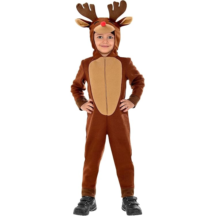 Serre-tête Bois De Renne - Accessoire Cosplay Noël - Tissu Pailleté Marron Avec Nœud Rouge - Femme Adulte - 13