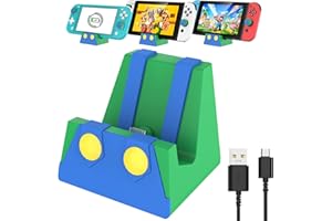 HEIYING Switch Charging Dock for Nintendo Switch/Lite/OLED, Portable Charger Base Stand with Type C Port for Easy Console Charging