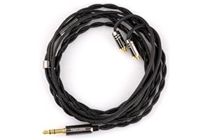 Linsoul Tripowin Zombur 4N kabel OFC o wysokiej czystości, beztlenowy, kabel HiFi IEM z mikrofonem, bawełniana warstwa zewnętrzna do audiofilskiego kabla zamiennego (bez mikrofonu, 3,5, MMCX)