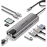 Lemorele USB C Hub - USB C Adapter 9 in 1 Aluminiumgehäuse mit Gigabit Ethernet, 4K HDMI, 100W PD, 3 USB-A, USB-C-Daten, SD/T