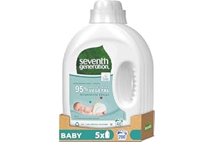 Seventh Generation Detergente Líquido Baby 2L 40 lavados - Pack de 5
