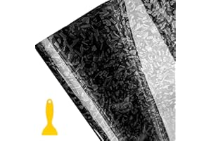 Wellzenith Covering Voiture Forgé,150x30cm Film Covering Carbone en Vinyle,Covering Carbone Forgé,Film Autocollant Adhésif pour Voiture, Moto (Noir Brillant)