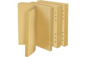 Vicloon 140 arkuszy A5, wkład do papieru, 6 otworów pusty papier pakowy Kraft w rzędzie do notatnika Bullet A5, notatnik, pamiętnik, pamiętnik, terminarz
