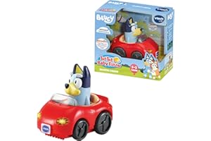 Vtech TUT TUT - Blueys Cabrio – Spielzeug-Auto mit der Originalstimme aus der Kinderserie, Musik, aufleuchtender Taste und spannenden Geräuschen – Für Kinder von 1-5 Jahren