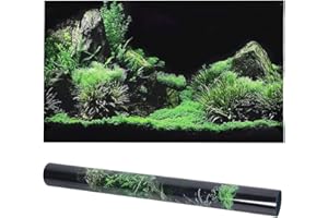 01 02 015 Autocollant de papier peint d'aquarium, autocollant d'aquarium de fond d'aquarium Autocollant de fond d'aquarium pour la maison pour l'aquarium pour l'aquarium(61 * 30 cm)