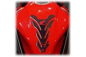 labelbike - Officiellt licensierad Honda Tank Pad 3D gel harts Sticker Motorcykel Tank Protection - koleffekt och Röd Honda-l