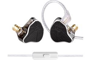 keephifi CCZ BC04 HiFi IEM In Ear Monitors, Auriculares intrauditivos 1BA 1DD, Auriculares con Cable extraíble 5N OFC para Juegos livianos, Cantantes, para Baterista, Bajista, 2PIN-Z Intra-Auriculares