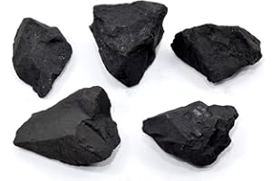 HQRP 100 g naturale nero shungite/granchio grezzo grezzo crudo pulizia acqua pietra cristallo minerale roccia dalla Russia (5PCS)