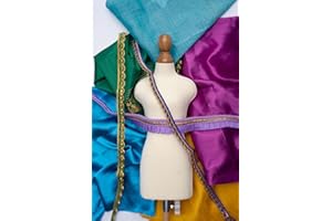 MARISHA MISTRY 50 Piece DIY Mashquin Craft Kit with Pre-Loved Fabrics – Includes Trims, Embellishments & Instructions – Make Your Own Decorative Mini Mannequin – Eco-Friendly Gift for Craft Lovers, Teens & Adults