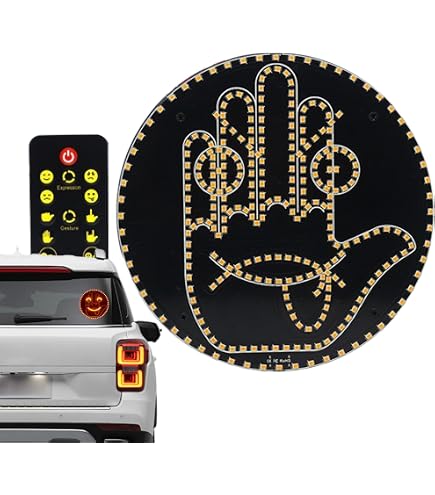 Lampe à Geste LED Pour Voiture - Signalisation Lumineuse Pour Fenêtre - Pour Camion, SUV, Caravane - Conduite Nocturne - 6