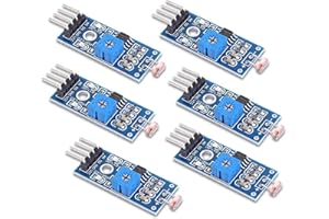 PEMENOL 6 szt. G5516 moduł fotodomórki, 4 przyłącza fotodetektor światła moduł LM393 Dual Comperator, czujnik światła dziennego / czujnik fotosonadorowy do Arduino, Raspberry Pi