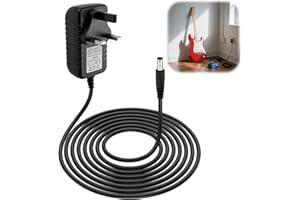 CKDSA 9V Guitar Pedal Power Supply Compatible with BOSS ME-80 ME-25 PSA-120S DS-1 RC-1 GT-1 DD-3 DD-7 FRV-1 9V DC 1A 6.6ft Wall Charger Adapter for Bass Pedal Stompbox Noise Reduction Electronic Keyboards