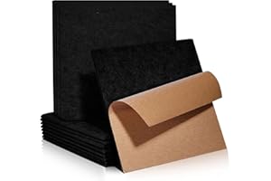 PAAUZOENG Insonorizacion Acustica Pared Cuadrado autoadhesivos 12 piezas I Aislamiento acústico de alta densidad para paredes techos madera y puertas - Placas Aislamiento Acustico, 30x30x0,9cm,Negro