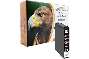 STARLET24 TINTENPATRONEN (ORIG. ADLERWARE) 1 cartuccia per stampante nera (non originale) per Epson T1811 Expression Home XP-102 202 205 212 215 225 30 302 305 312 313 315 322 325 33 402 405 405 WH 412 413 4 15 422 425
