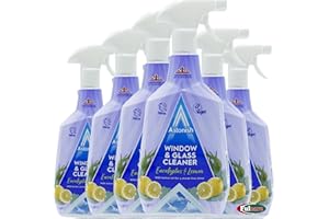 FULCARE 12 x Astonish Natural Window & Glass Lemon Oil Trigger Spray Cleaner 750ML