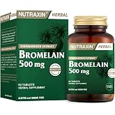 Nutraxin Herbal Bromelain 500 mg Takviye Edici Gıda (1 x 60 adet)