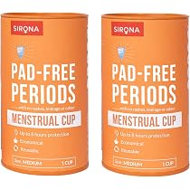 Sirona Reusable Menstrual Cup for Women with Pouch | Ultra Soft ...