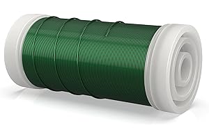 Sersch® 100X Meter Blumendraht 0,35mm stark - Robuster Myrthendraht - Ideal für Bastelarbeiten sowie zum Binden von Kränzen und Blumensträußen – Hochwertiger Basteldraht auf Rolle
