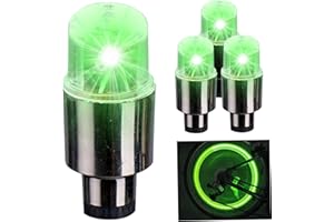 Blogiiup Éclairage de Roues à vélo 8pcs Sécurité étanche à vélo de vélos à vélos Haute Transmission à vélo de Flash Phase lumières à Rayons pour Hommes