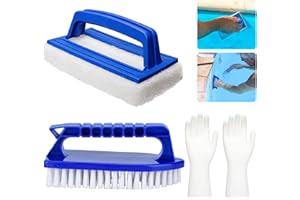 ‎ABNAOK Abnaok 2 Stück Pool Bürsten Set, Schwamm mit Griff, Pool Schwamm Bürsten Poolreinigung Handschrubber Schwimmbad Bürste