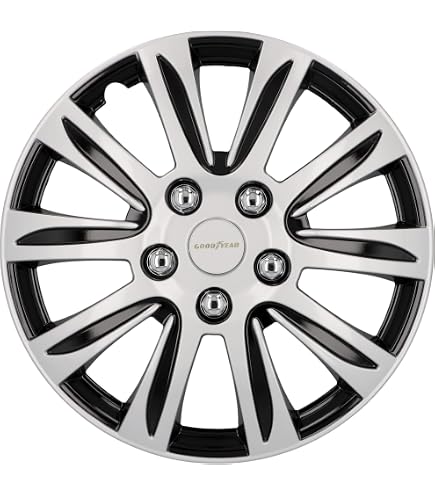Enjoliveurs Universels NRM Drift Graphite 16" - Lot De 4, En Plastique ABS Incassable