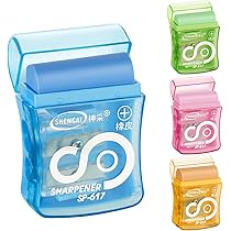 Milaosk 12 Pezzi Temperamatite Doppio Foro, Di Temperamatite Manuale In Plastica Manuale Con Coperchio
