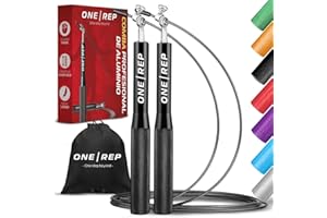 ONE REP | Comba Profesional de Aluminio Ajustable – Cuerda de Saltar para Crossfit, Boxeo y Fitness | Jump Rope Ligera y Rápida con Rodamientos 360° Antideslizante