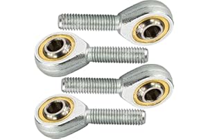 [ JBS basics ] Gelenkkopf [ M5 M6 M8 M10 M12 Außengewinde Innengewinde Rechts Links ] Uniballgelenk Gelenklager Kugelgelenk Lager Spur Industrie Metall (M10 ► Innengewinde, ► Rechtsgewinde, 4)