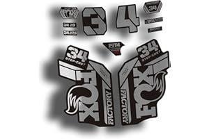 CUAC REVOLUTION Stickers Forks Fox 34 Factory Step Cast 2021 Bike Cycling (Chrome Silver)