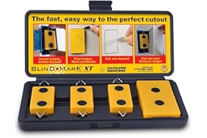 Calculated Industries 8105 Blindmarkierungswerkzeug für Trockenbau-Elektrokasten, leistungsstarke Seltenerd-Magnetziele (3) und Locator-Kit