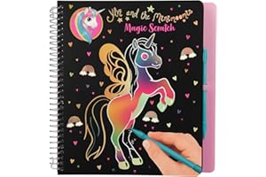 Depesche Libro para colorear Magic Scratch, Ylvi y los Minimoomis, aprox. 19,5 x 20 x 2 cm, multicolor