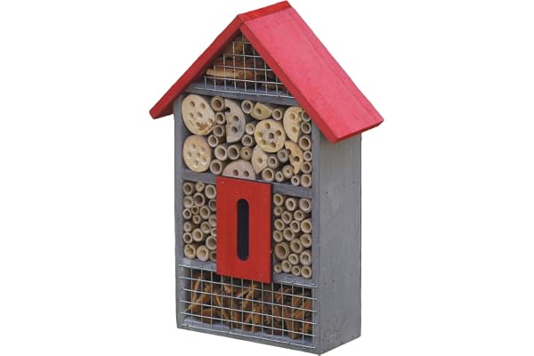 UNUS Garden Hôtel à insectes en bois pour bourdons, abeilles sauvages, coccinelles, papillons, chrysopes et autres insectes