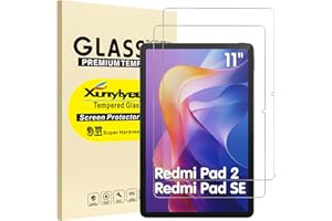 XunyLyee 2 Piezas, Protector Pantalla para Xiaomi Redmi Pad SE 2023/ Redmi Pad 2 2025 (11 Pulgadas) Cristal Templado Film
