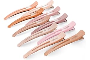 FRAMAR Fermagli per Capelli Sezionati al Neutral - Fermagli per lo Styling, Fermagli per Sezionatori Capelli, Senza Pieghe per Donne, Confezione da 10