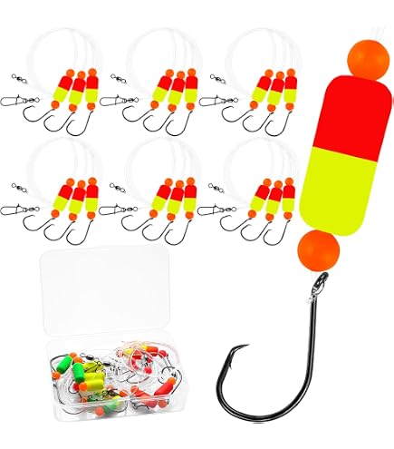 Lotus Flounder Rigs, Pr-Rigged Hi Lo Rig Fishing Rigs With Flash Teaser Pompano Rigs Float For Fluke Sea Bass Scup Tautog Fishing
