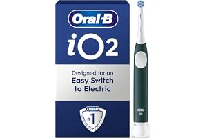 Oral-B iO 2 Forest Green Eltandborste, 1 tandborsthuvud, Designed by Braun
