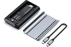 SATECHI USB4 NVMe SSD Pro Gehäuse, 40 Gbit/s Aluminium- und Polycarbonat-Design, bis zu 16 TB, UASP SSD Trim, für 2280/2260/2242/2230 mm Laufwerke (SSD Nicht enthalten)