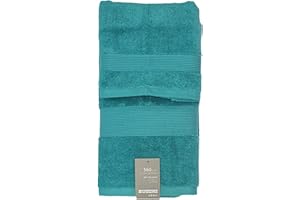ZUCCHI SOLO TUO Zucchi nuovo solo tuo set 1+1 asciugamano viso più asciugamano ospite in spugna puro cotone pettinato da 560gr/metro quadro, TURCHESE 3358