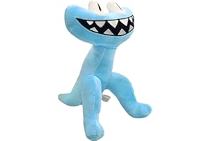 VICYOL S&D Rainbow Friends Peluche. Poupee des Amis Arc-en-Ciel Doll. Poupée Souple Rainbow Friends pour Cadeau aux Garçons et aux Filles. Cyan.