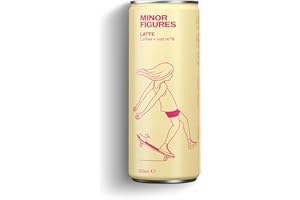 Minor Figures - Oat Latte, 200ml x 12 Cans, Dairy Free & Vegan, Nitro Infused, Ready To Drink
