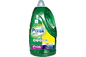 CLOVIN PUROX PUROX UNIVERSAL Lessive Liquide (176 Lavages) – Gel pour Tous Textiles, Élimine les Taches, Entièrement Rinçable, Formule Optimisée, Anti-Calcaire, 5,3 l